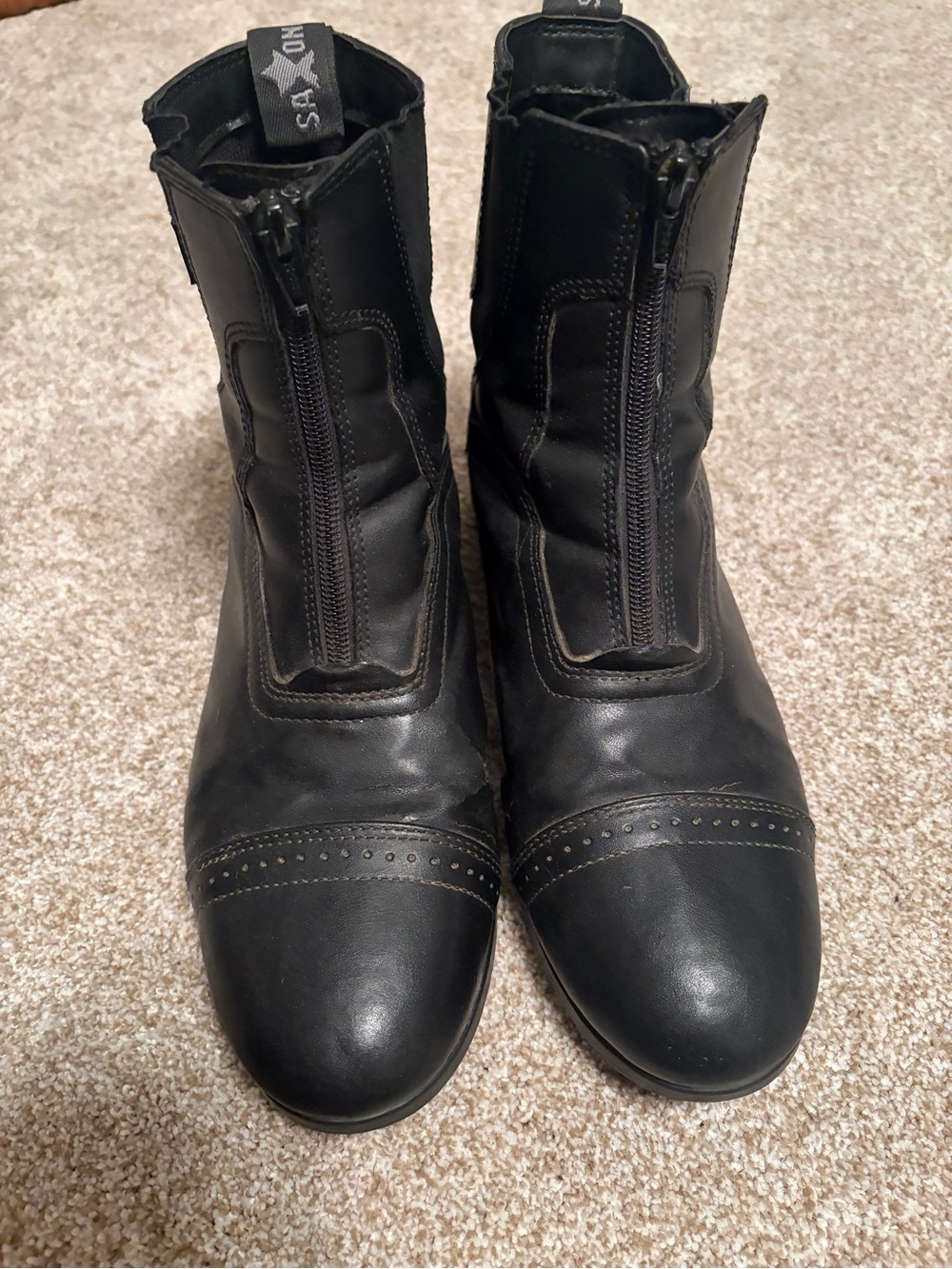 Saxton English Leather Riding Ankle Boot | Equestrian riding boot | women’s 9